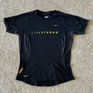 NikeFit Black and Yellow LIVESTRONG Tee